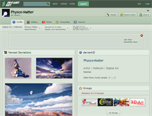 Tablet Screenshot of physco-matter.deviantart.com