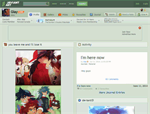 Tablet Screenshot of glay.deviantart.com