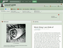 Tablet Screenshot of camerafreak888.deviantart.com