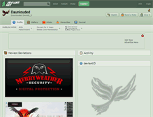 Tablet Screenshot of daunlouded.deviantart.com