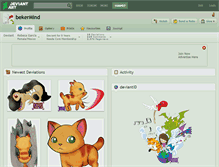 Tablet Screenshot of bekermind.deviantart.com