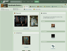 Tablet Screenshot of handmade-books.deviantart.com