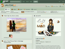 Tablet Screenshot of lady-of-mud.deviantart.com