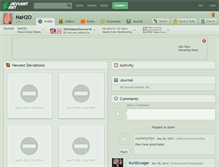 Tablet Screenshot of nah2o.deviantart.com