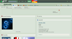 Desktop Screenshot of heretic-artist.deviantart.com