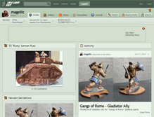 Tablet Screenshot of magellic.deviantart.com