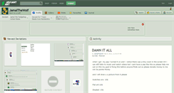 Desktop Screenshot of jamalthewolf.deviantart.com