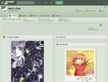 Tablet Screenshot of nami--chan.deviantart.com