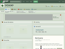 Tablet Screenshot of marijuanaplz.deviantart.com