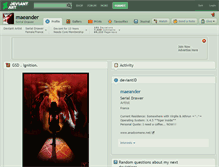 Tablet Screenshot of maeander.deviantart.com