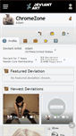 Mobile Screenshot of chromezone.deviantart.com