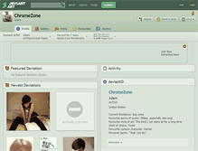 Tablet Screenshot of chromezone.deviantart.com