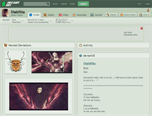 Tablet Screenshot of diablista.deviantart.com