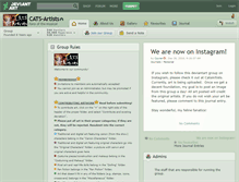 Tablet Screenshot of cats-artists.deviantart.com