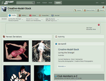 Tablet Screenshot of creative-model-stock.deviantart.com