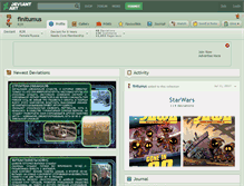 Tablet Screenshot of finitumus.deviantart.com