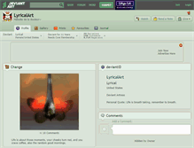 Tablet Screenshot of lyricalart.deviantart.com