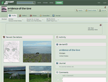Tablet Screenshot of evidence-of-the-love.deviantart.com