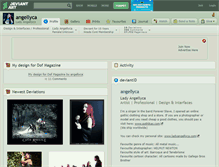Tablet Screenshot of angellyca.deviantart.com