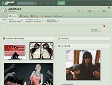 Tablet Screenshot of julian5604.deviantart.com