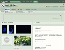 Tablet Screenshot of bloody-x-brilliant.deviantart.com
