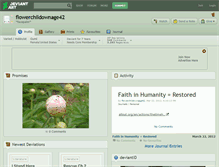 Tablet Screenshot of flowerchildownage42.deviantart.com