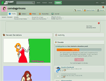 Tablet Screenshot of corndogprincess.deviantart.com