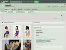 Tablet Screenshot of hanae38.deviantart.com