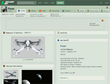 Tablet Screenshot of foxer.deviantart.com
