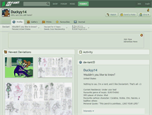Tablet Screenshot of duckyy14.deviantart.com