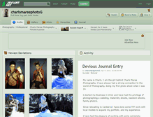 Tablet Screenshot of charismareephotog.deviantart.com