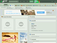 Tablet Screenshot of alecd.deviantart.com