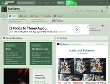Tablet Screenshot of alangarou.deviantart.com