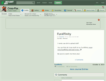 Tablet Screenshot of cross-fox.deviantart.com