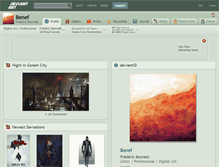 Tablet Screenshot of benef.deviantart.com