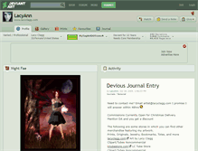 Tablet Screenshot of lacyann.deviantart.com