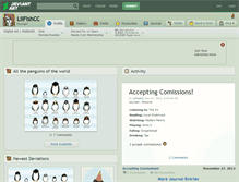 Tablet Screenshot of lilfishcc.deviantart.com