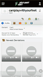 Mobile Screenshot of caniplaywithyourfeet.deviantart.com