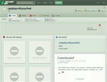 Tablet Screenshot of caniplaywithyourfeet.deviantart.com