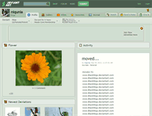 Tablet Screenshot of niqunia.deviantart.com