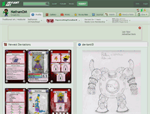 Tablet Screenshot of nathanom.deviantart.com