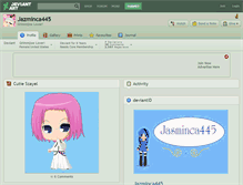 Tablet Screenshot of jazminca445.deviantart.com