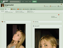 Tablet Screenshot of dangeroushot.deviantart.com