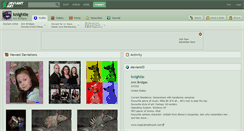 Desktop Screenshot of knightie.deviantart.com