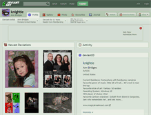 Tablet Screenshot of knightie.deviantart.com