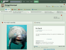 Tablet Screenshot of flyingartistsempai.deviantart.com