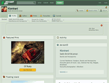 Tablet Screenshot of klonirani.deviantart.com