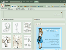 Tablet Screenshot of na-kun.deviantart.com