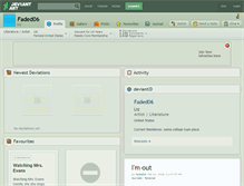 Tablet Screenshot of faded06.deviantart.com