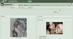 Desktop Screenshot of madammeskull.deviantart.com